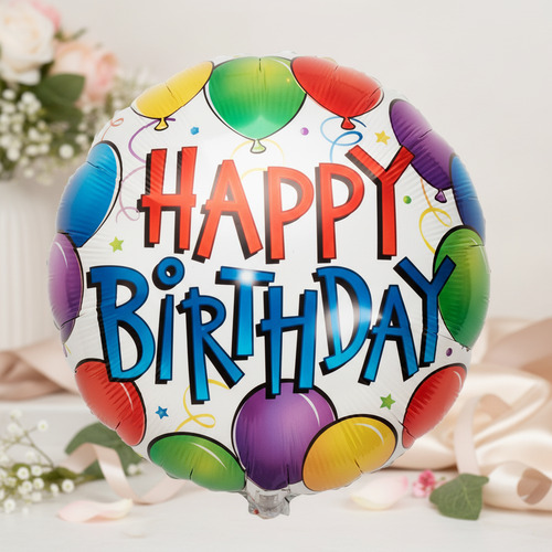 Happy Birthday Metallic Balloon